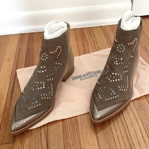 Zadig & Voltaire suede ankle boots